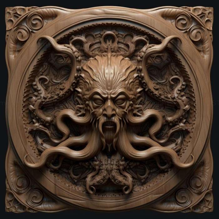 Characters (st lovecraftian 1, HERO_2049) 3D models for cnc